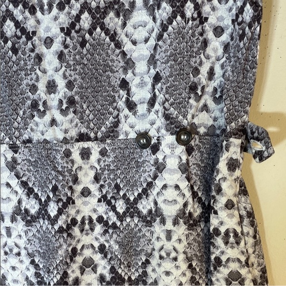 Free People Boho Linen-Cotton Snakeskin Summer Dress. Small. NWT. - Picture 11 of 12